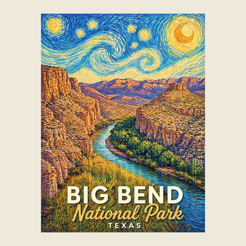 Éclaboussure de couleurs du parc national de Big Bend