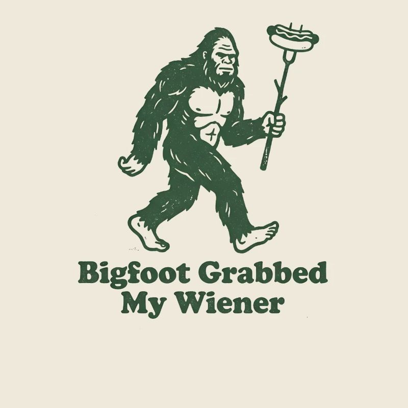 Camping drôle Sasquatch Bigfoot a eu mon pénis