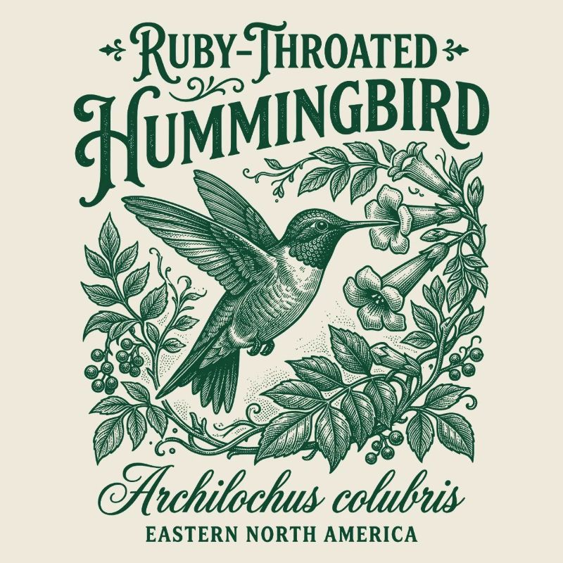 Ruby Throated Hummingbird Colibri