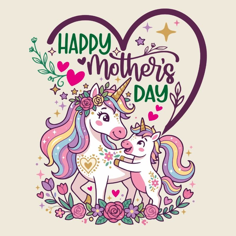 Alles Gute zum Muttertag, Einhorn-Mama