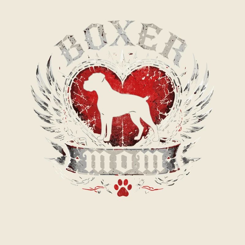 Boxer Heart Wing Emblem