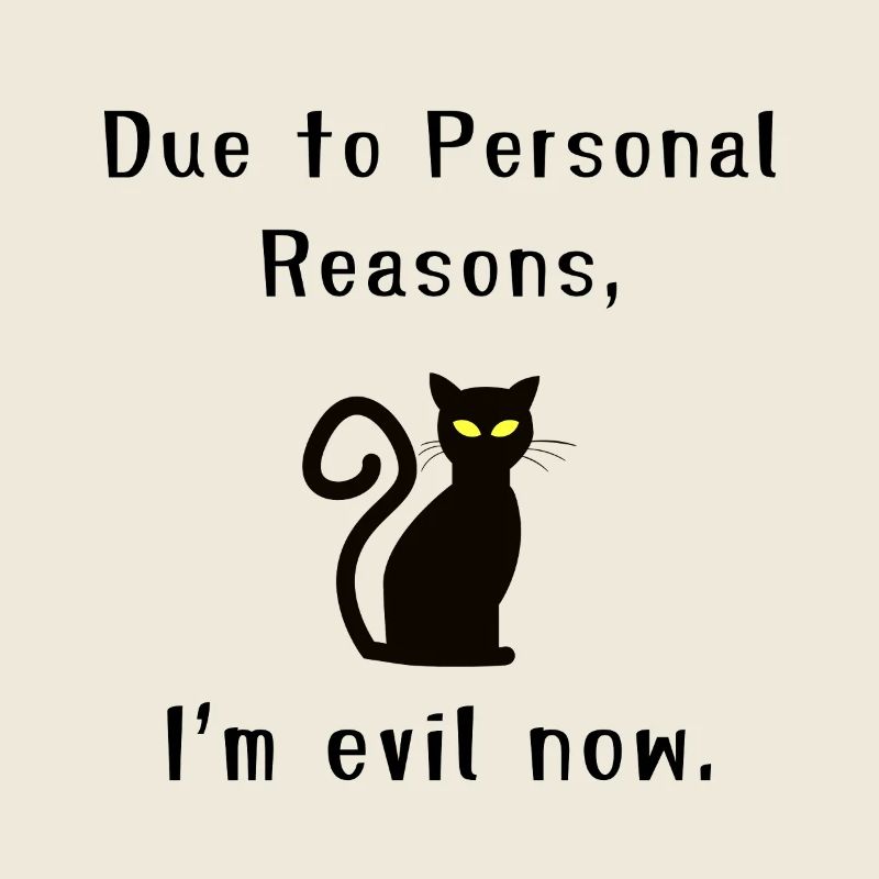 Due To Personal Reasons I'm Evil Now