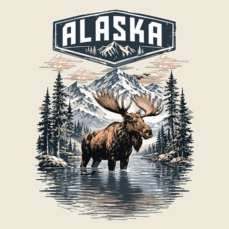 Alaska Elch Hirsche lieben Alaska Mountains