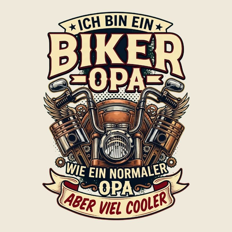 Biker Opa Motorrad Lustiger Spruch Vintage