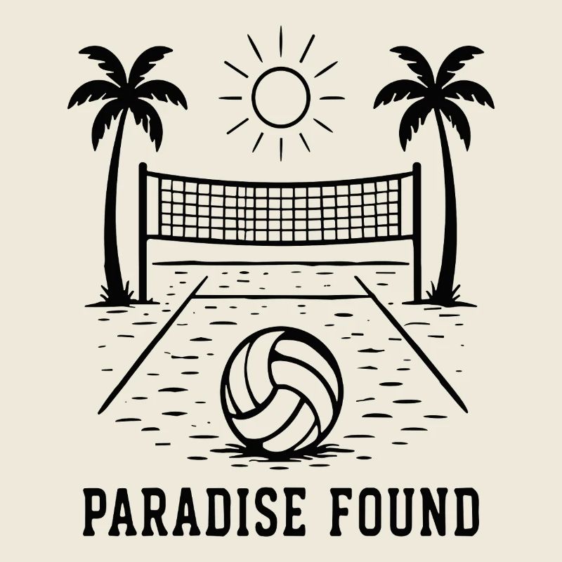 Le paradis a trouvé le beach-volleyball paradis d’été