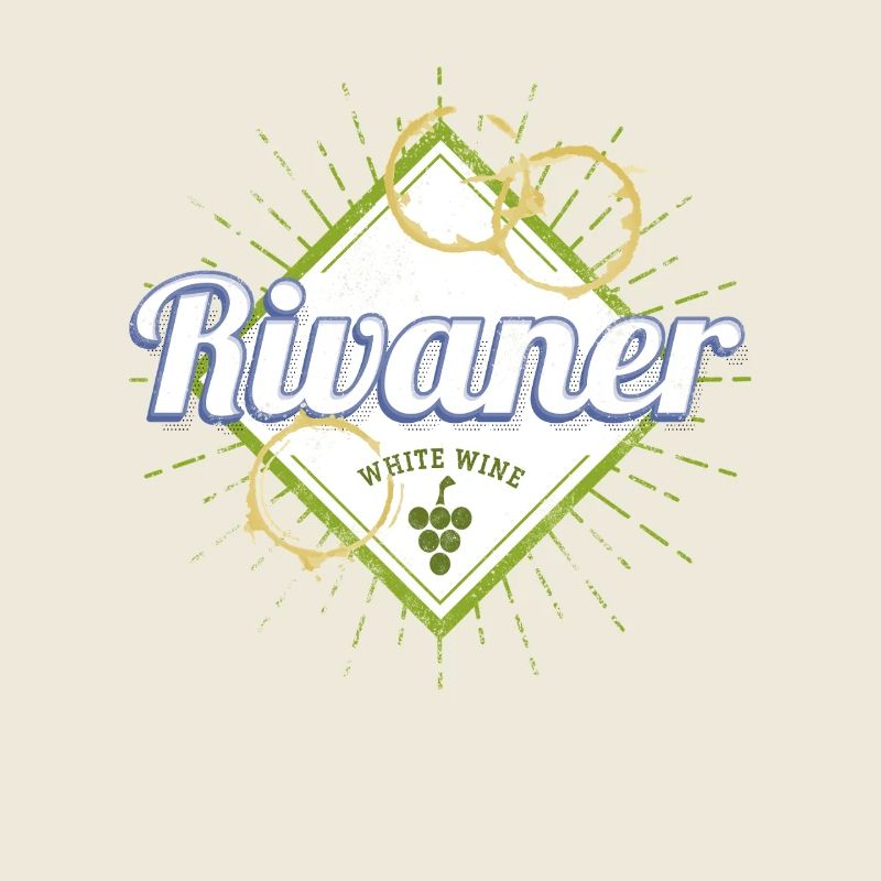 Rivaner Vine Vintage Wine Drinker and Winemaker Design