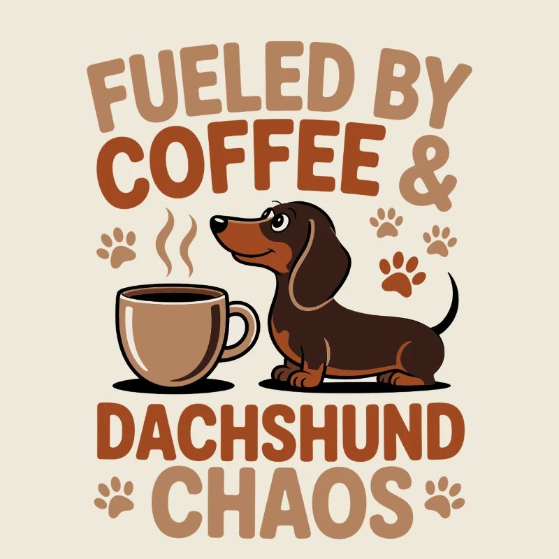Dachshund Coffee Chaos