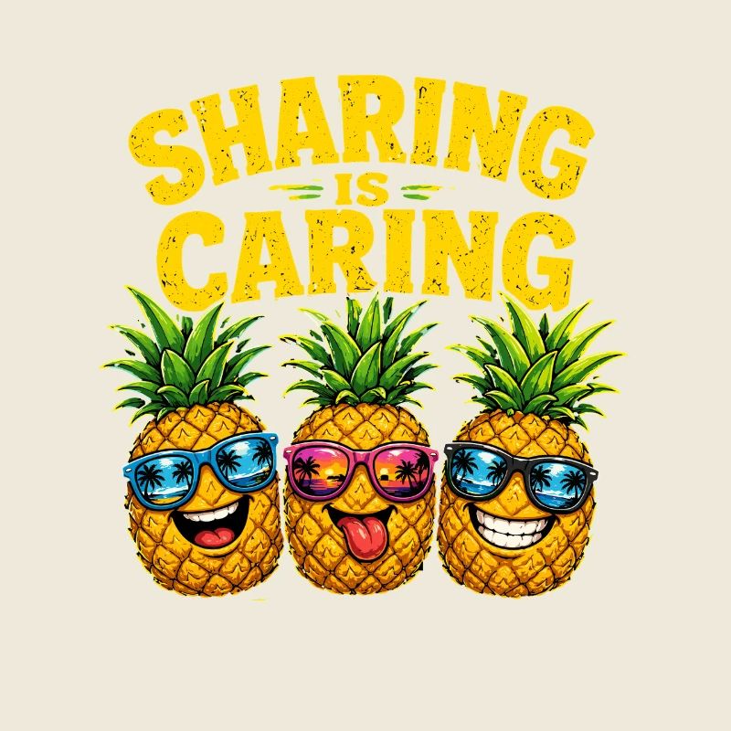  Sharing Is Caring Lustige Ananas Mit Sonnenbrille