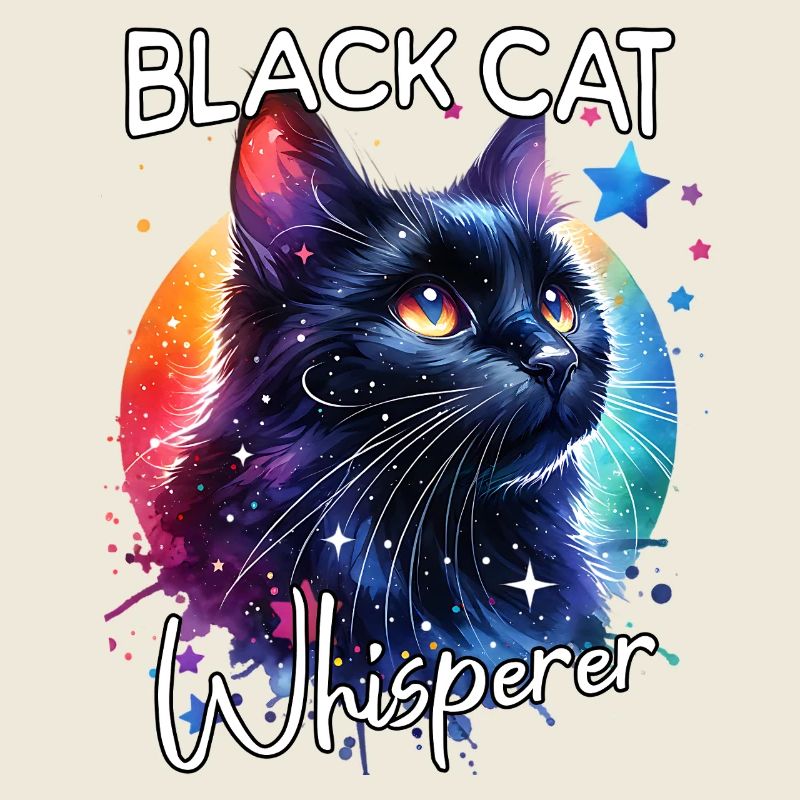 Schwarze Katze Flüsterer