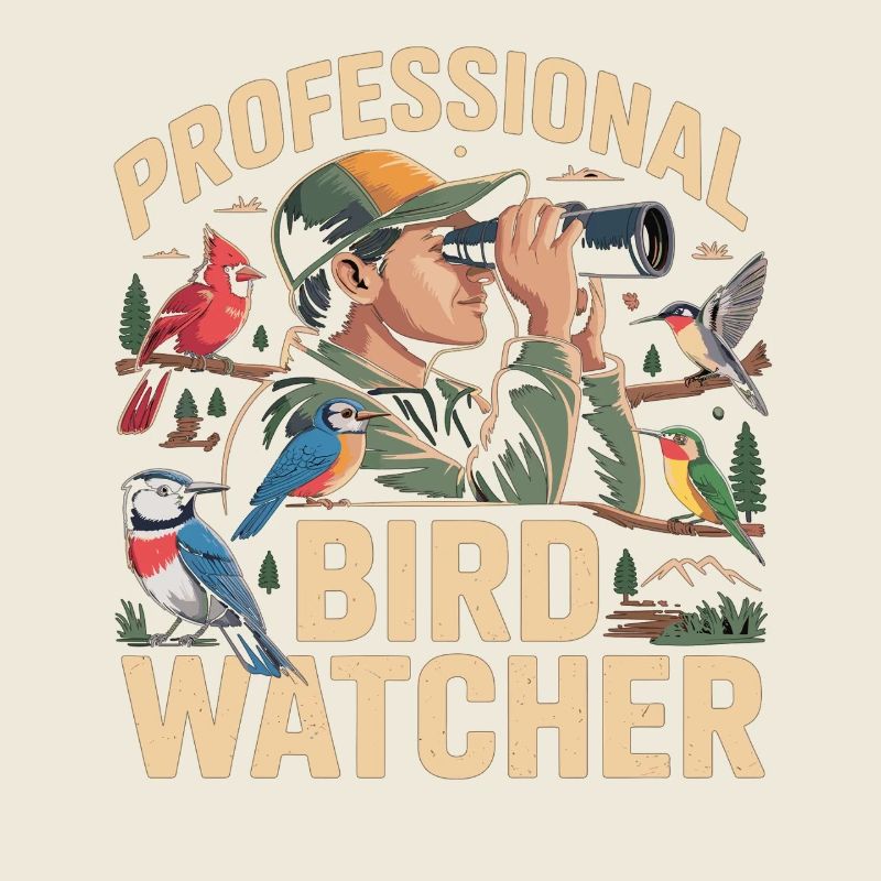 Professioneller Birdwatcher Vogelbeobachter
