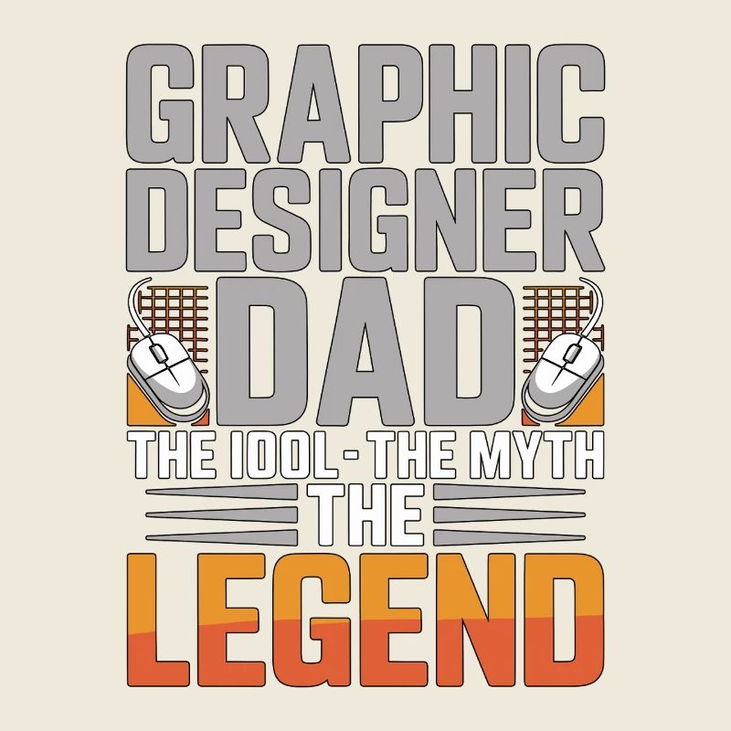 Graphiste Papa L’idole L’Artiste Visuel