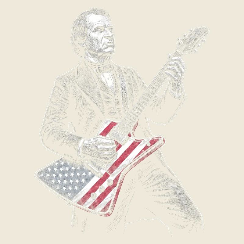 Andrew Johnson joue de la guitare