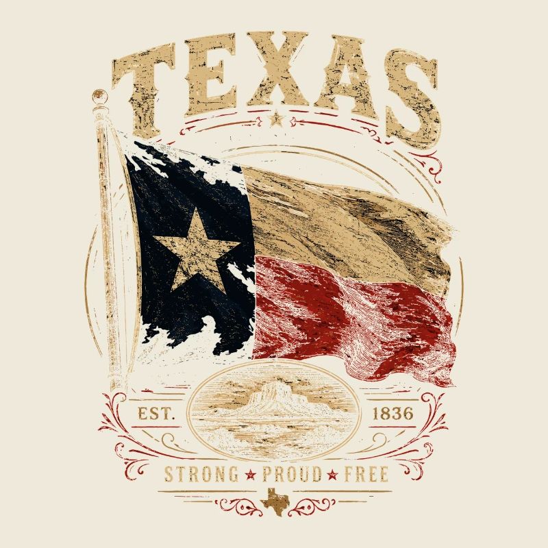 Fierté du drapeau du Texas : Stark & Free