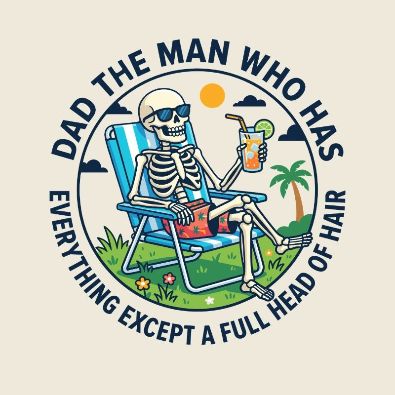 Dad The Man Who Has Everything Except A Full Head 