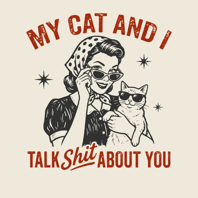 Mon chat et moi parlons de toi, c’est drôle qui s’est passé