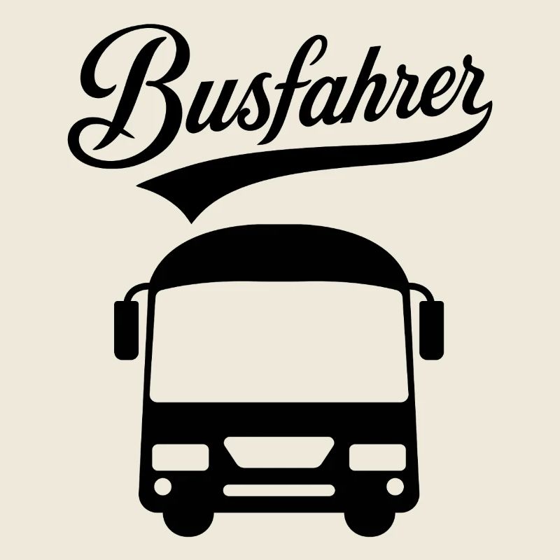 Occupation Bus Driver Text Design by Bus