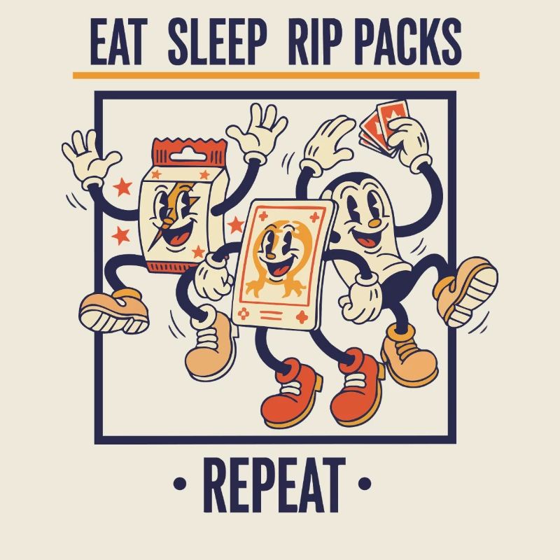 Pack de décrochage Eat Sleep Collection de cartes à collectionner à chaque fois