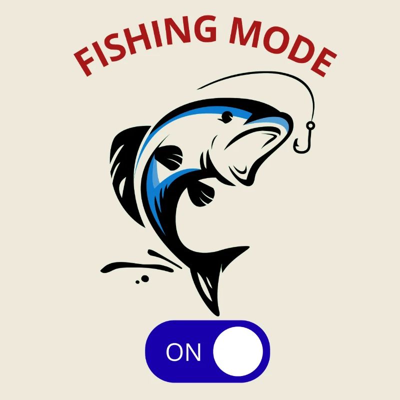 Mode pêche activé Cool Angler Fish Hook Tee