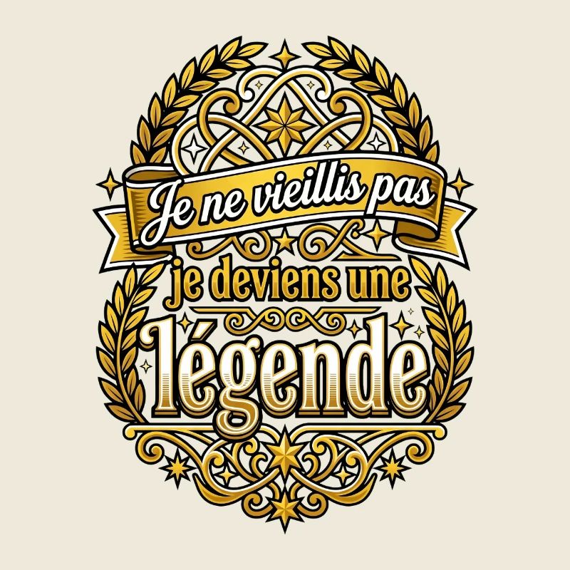 Je ne vieillis pas je deviens une légende