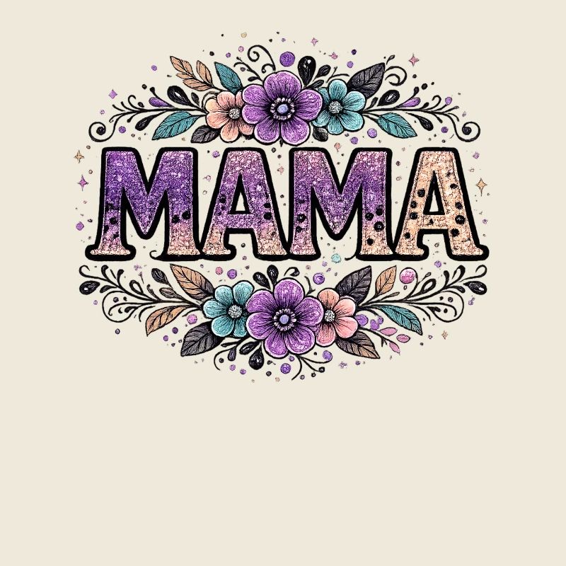 Mama-Geschenk: Retro-Mama-Visualisierung
