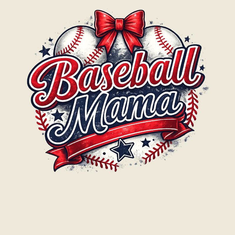 Baseball-Mama: Retro Mama Baseball-Geschenk