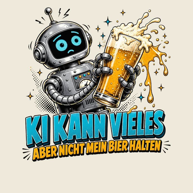 Roboter Bier Spruch