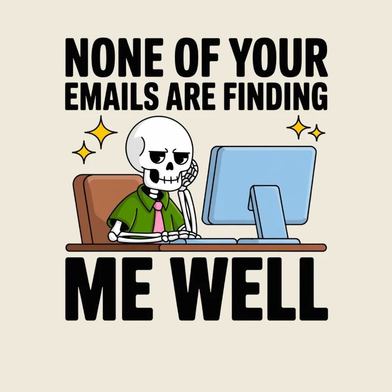 Skelett am PC: E-Mails erreichen finden mich nicht
