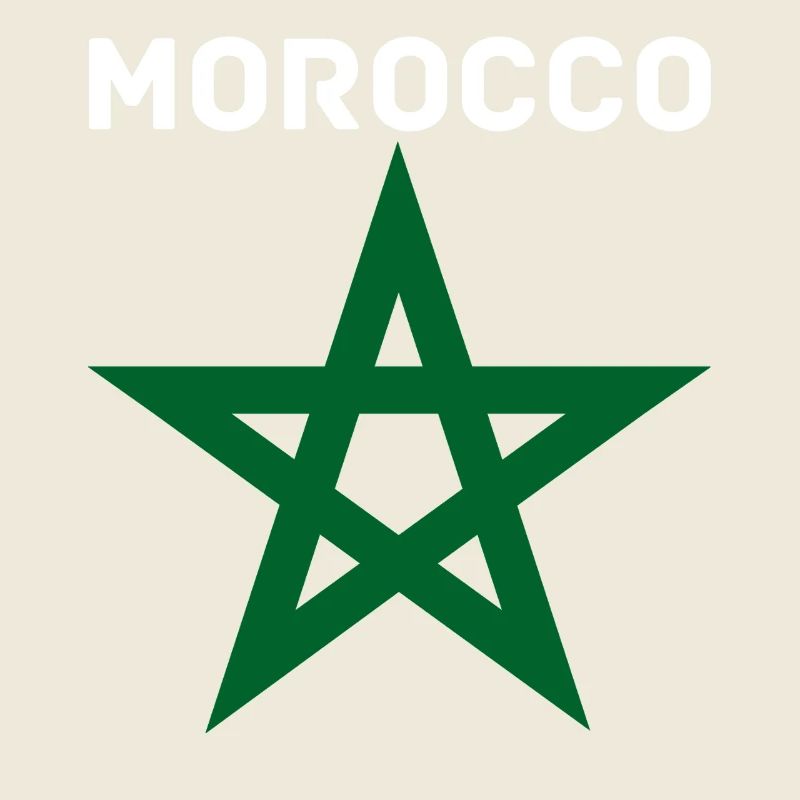 Morocco Graphic Funny Morocco Nation Flag Morocco