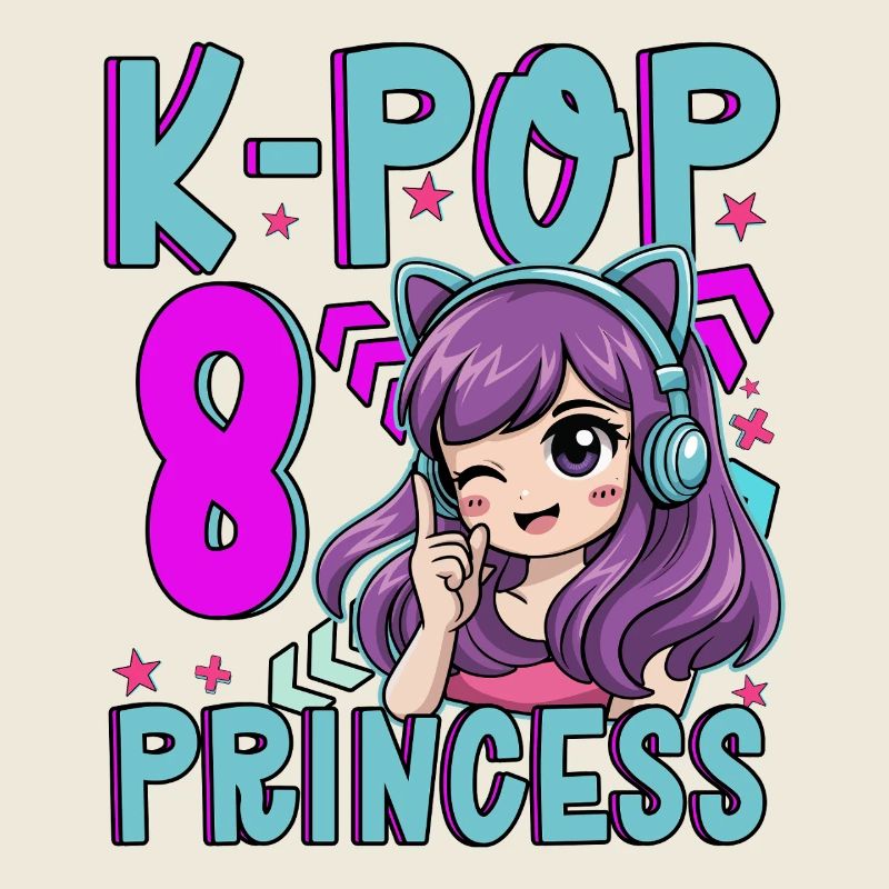 Princesse K-Pop Anniversaire de 8 ans