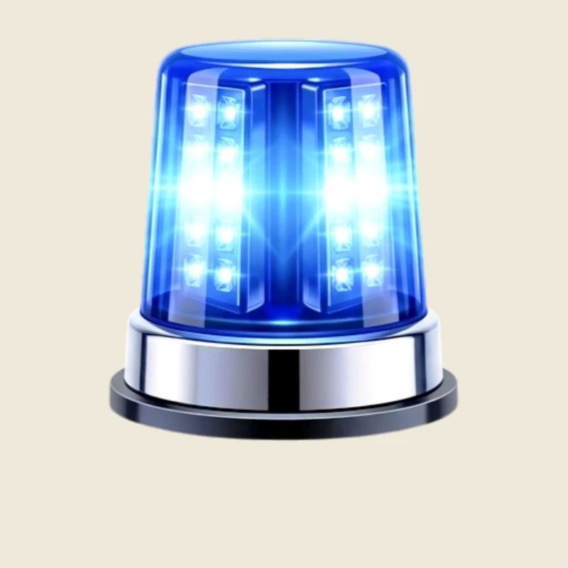 Lumière bleue Sirène Hyper réaliste