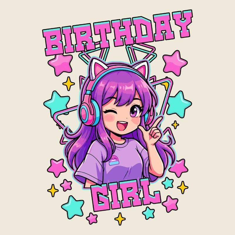 Fille d’anniversaire Pop coréenne Anniversaire K Pop