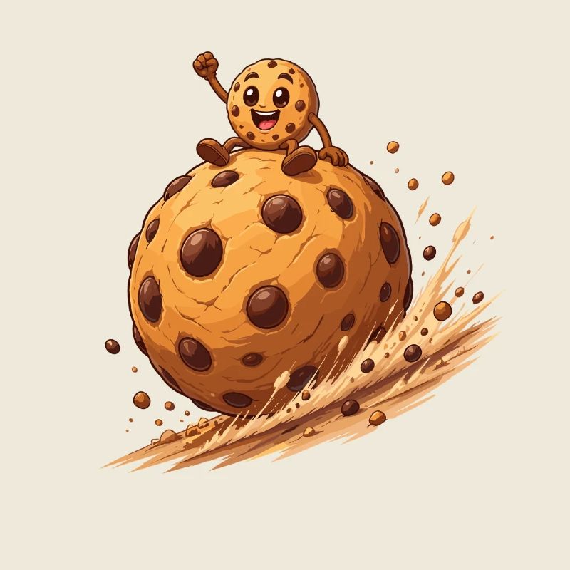 Cookie hero rides cookie planet