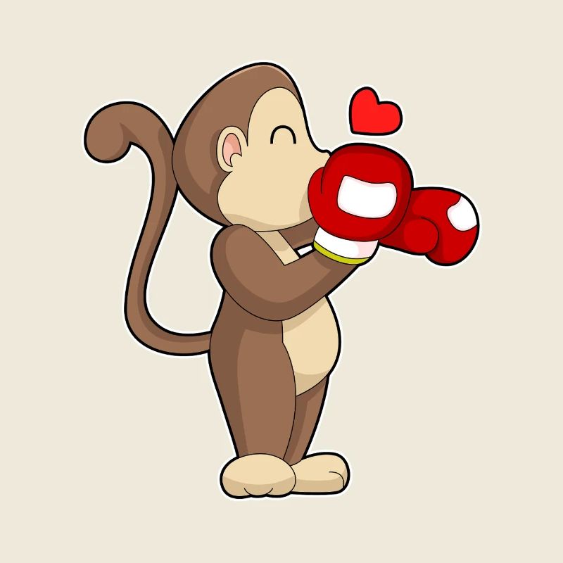 Monkey Boxer Gants de boxe Boxe Boxe