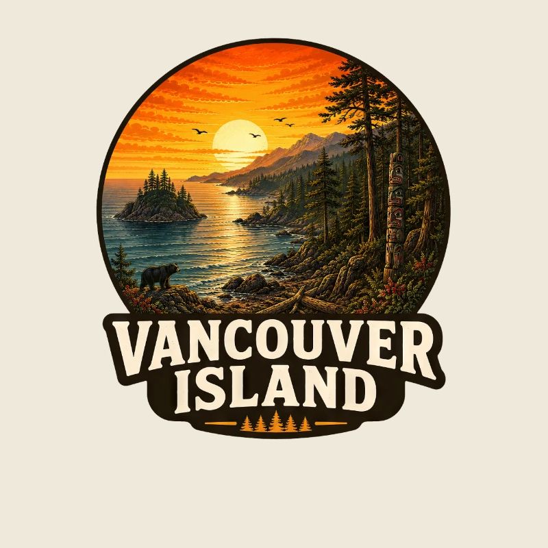 Aventure naturelle de la forêt canadienne de l’île de Vancouver
