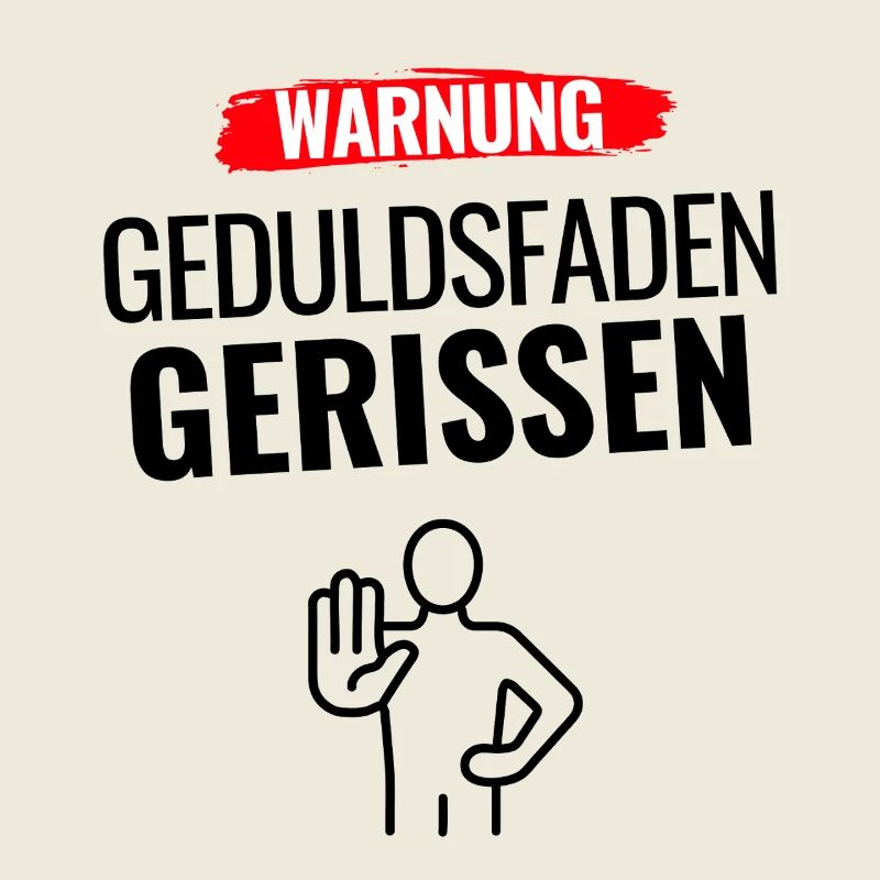 Warnung Humor Statement