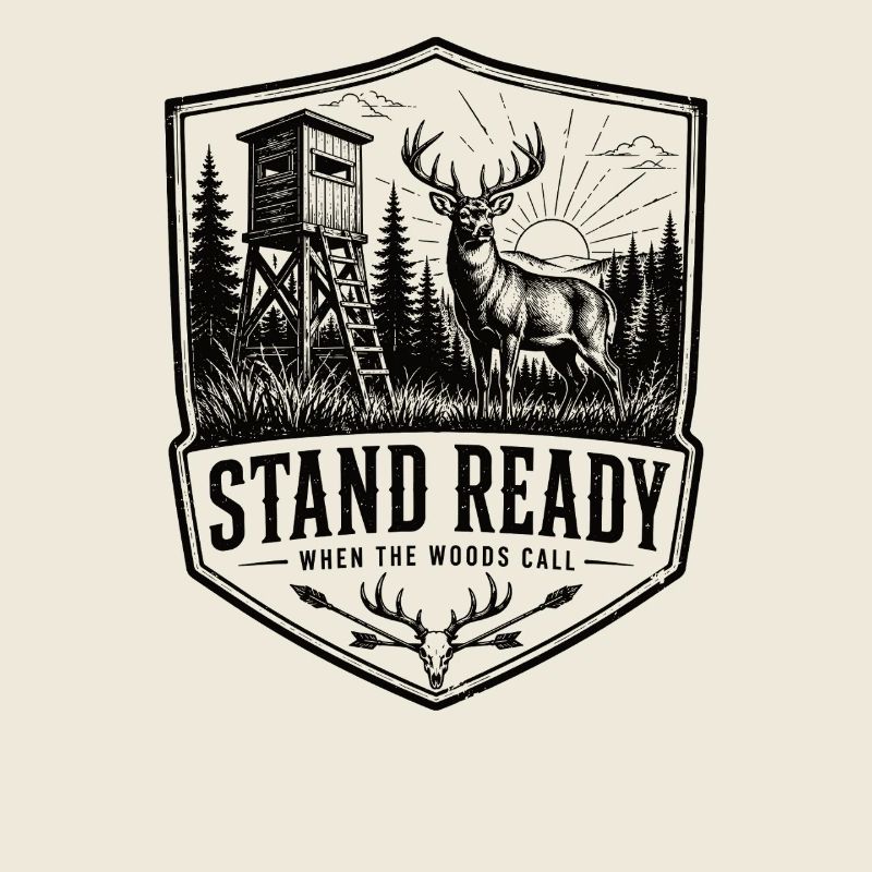Motif de chasse Stand Ready