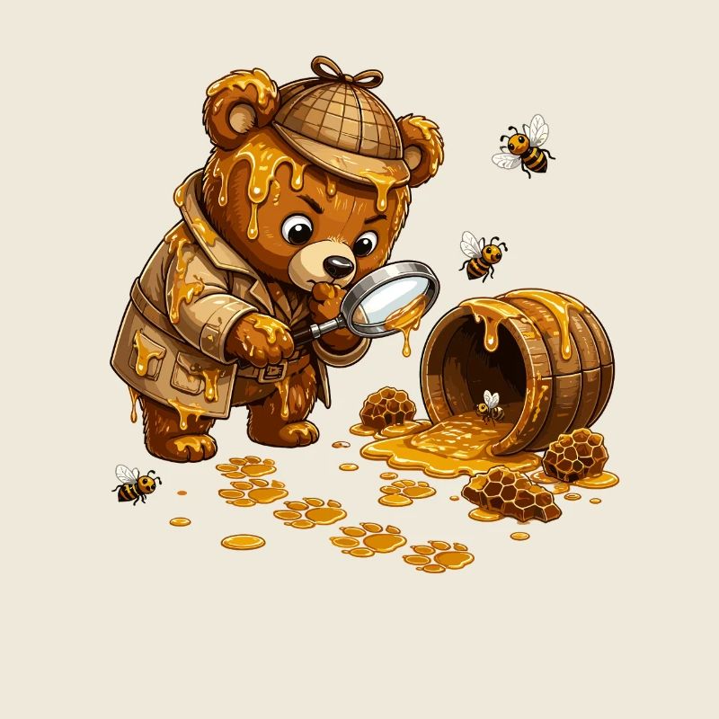Honey Hunt Bear with Barrel