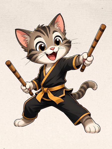 Katzen-Karateheld