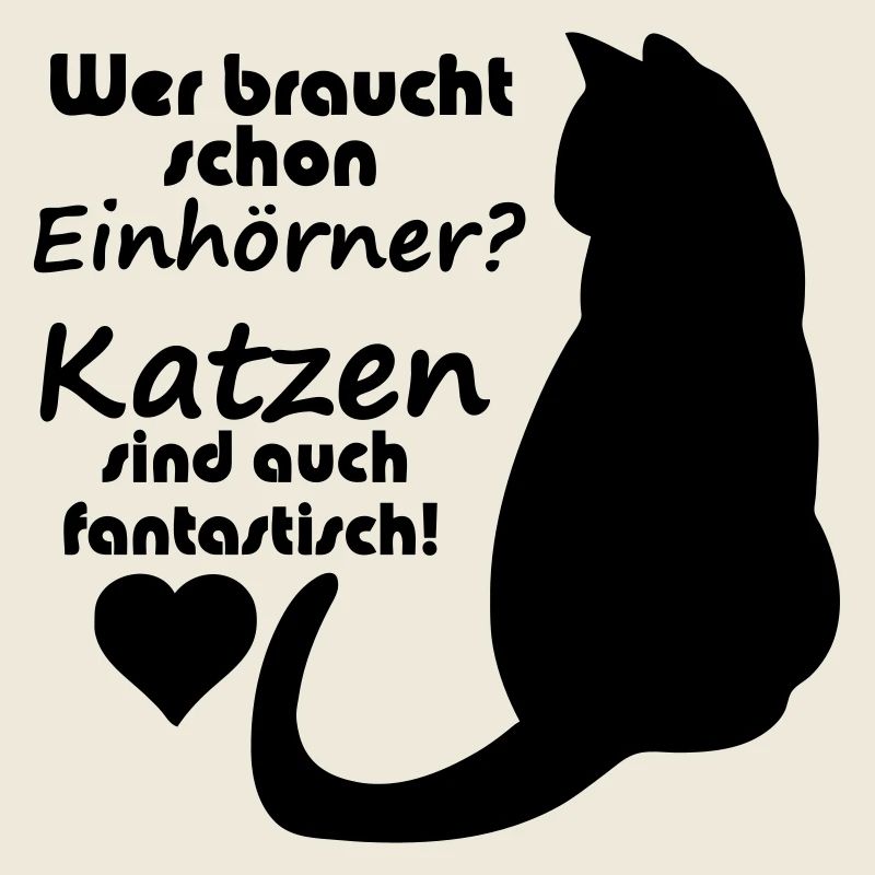 Katzen vs Einhörner Einhorn Katze Fun Geschenk