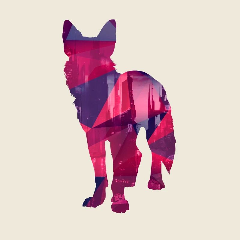 Dog low poly - Hunde Low Poly Design