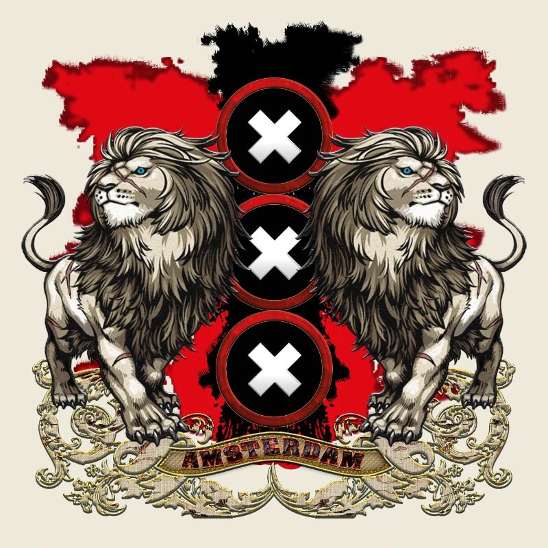 Armoiries d'Amsterdam 2018 blanc
