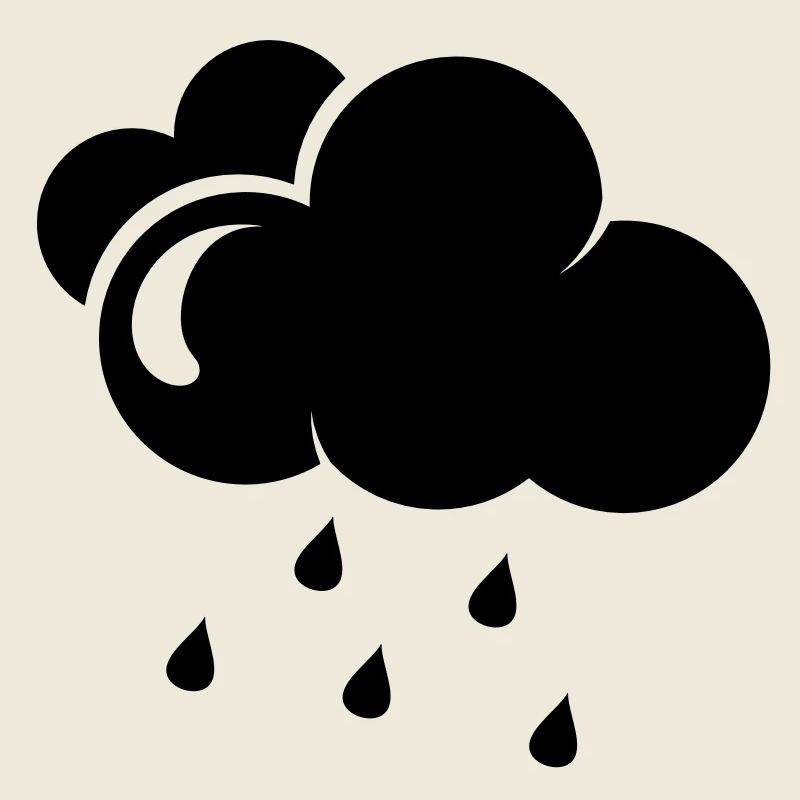 Cloud with rain drops