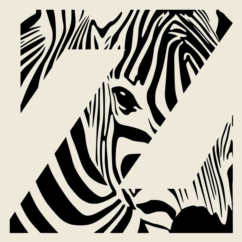 Zebra Mix Mono Black