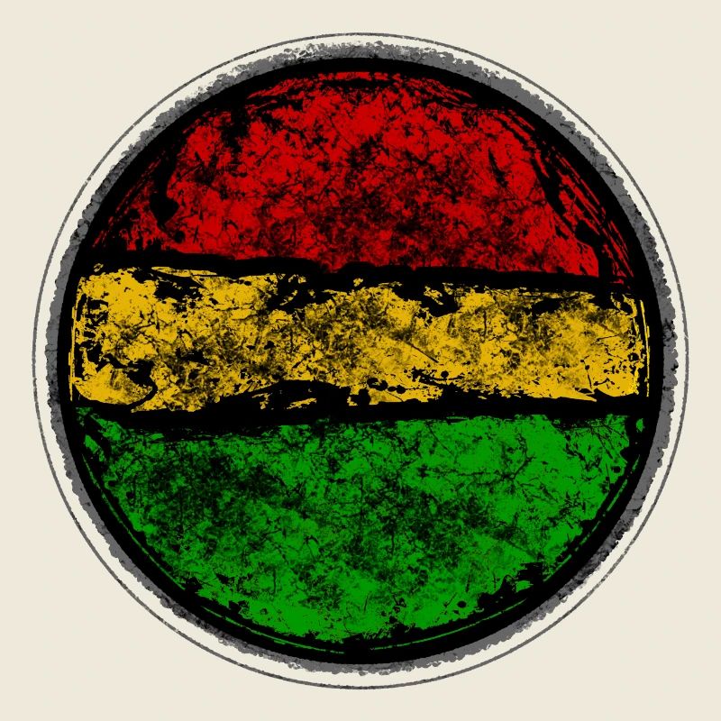 Conception abstraite de drapeau reggae rétro