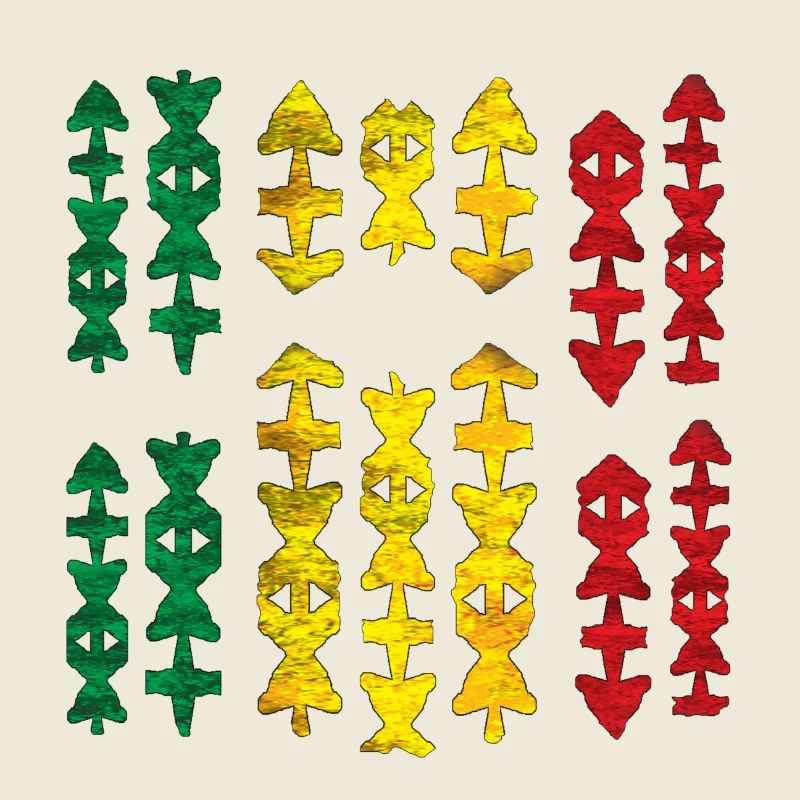 Indigenous Tribal Pattern Motifs Reggae