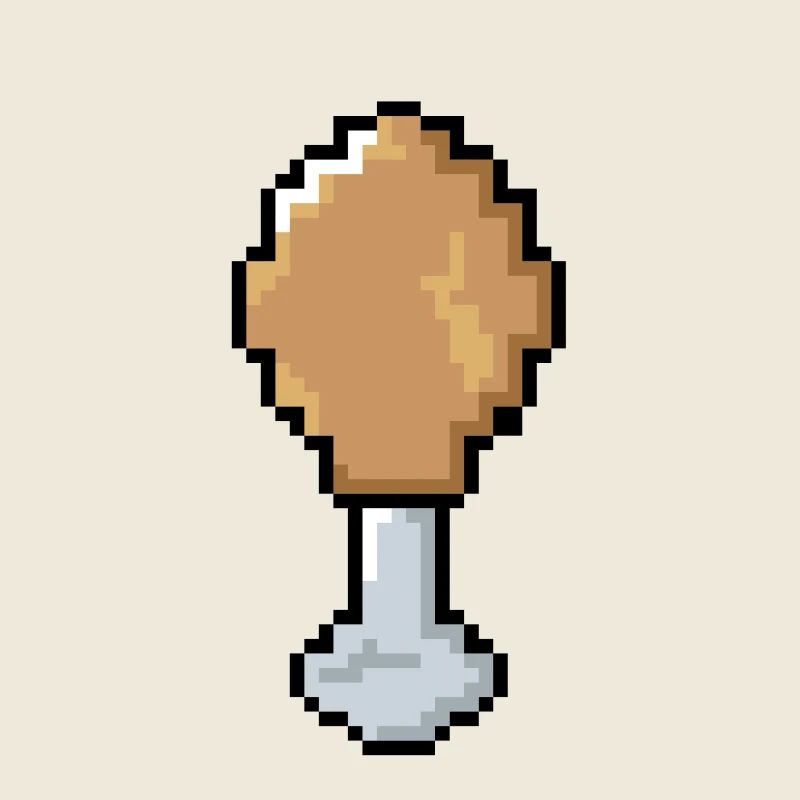 Pixel - Hähnchenkeule