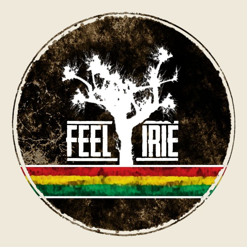 Feel Irie Tree avec des rayures reggae