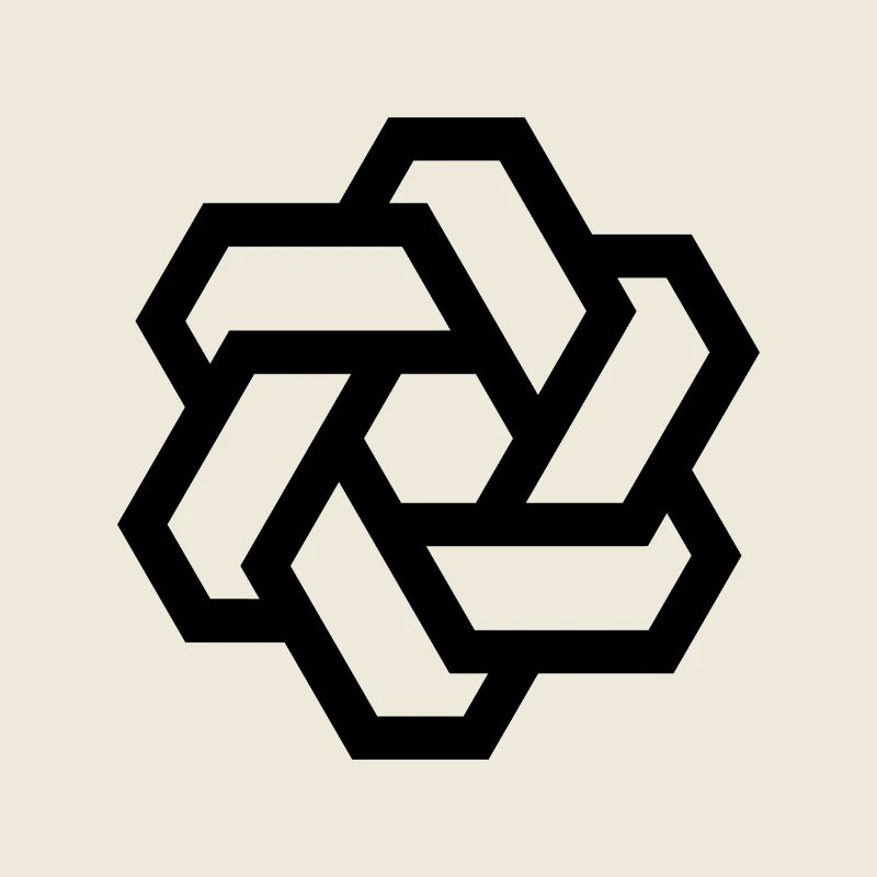Logo cercle hexagonal