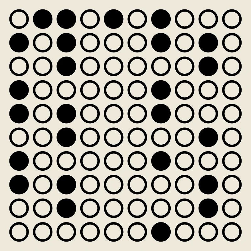 Nerdy Design "Primzahlen" bis 100