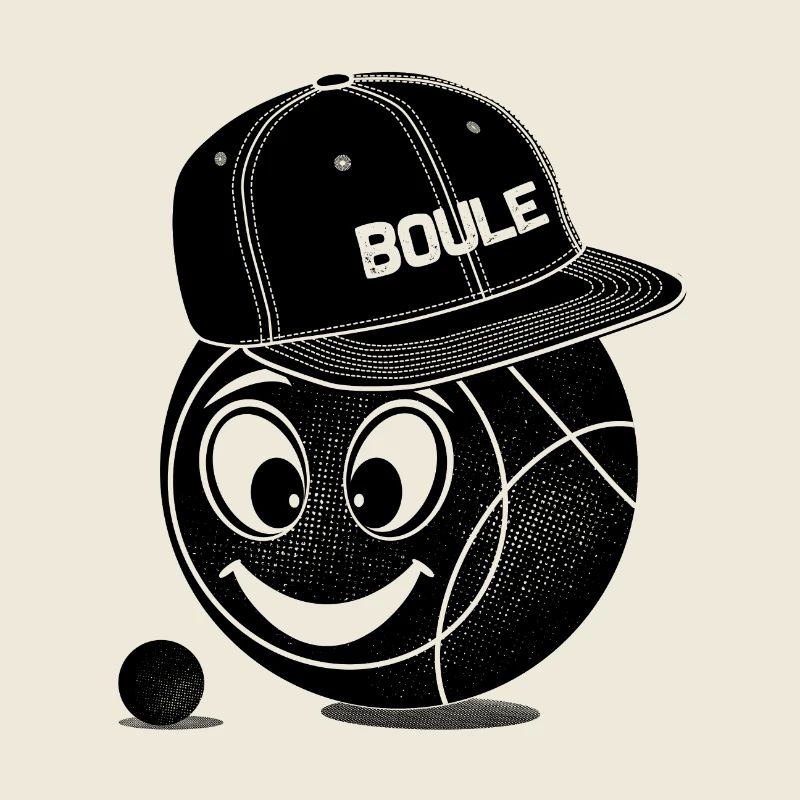 Boule Kugel Smile Cap Petanque Sport Pétanque game